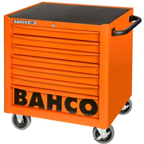 Bahco 755 mm x 501 mm x 760 mm Niedriger 26-Werkstattwagen mit sieben Schubladen