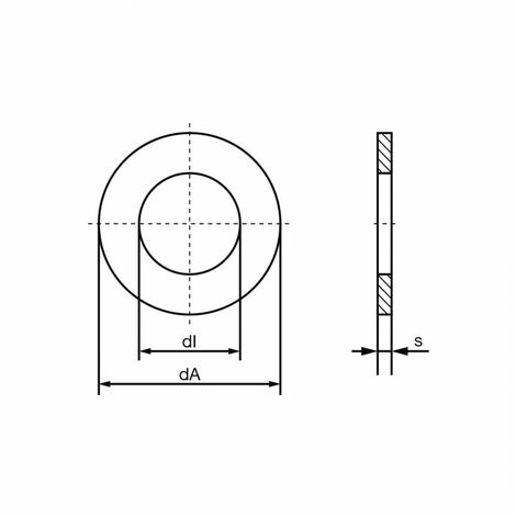 DIN 440 Scheiben 17,5 x 56 x 5, für Holzkonstruktionen, Form R, Rundloch, A2 blank (1/2)