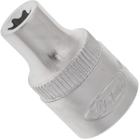 VIGOR T Steckschlüsseleinsatz, Vierkant hohl 10 mm (3/8), Außen TX Profil, E7 (1/3)