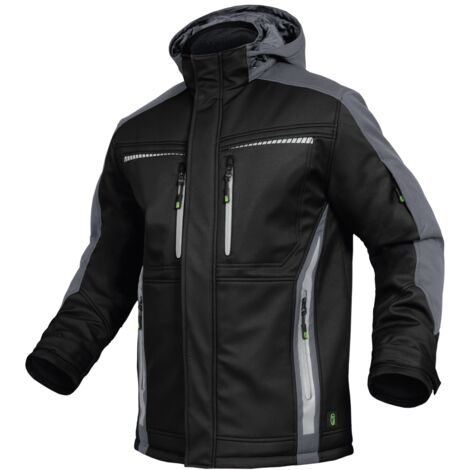 Leibwächter Winter-Softshelljacke Flex-Line Gr. 5XL schwarz/grau (1/5)