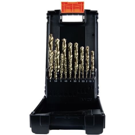Projahn Kunststoff Kassette DIN 338 Typ Co8% N-HD 19-tlg. 1 - 10 mm/0,5 stgd. (1/4)