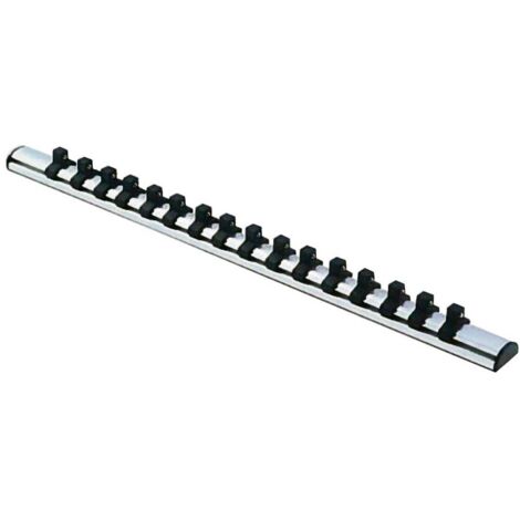 Projahn 1/4 Stecknuss-Schiene, magnetisch, 14 Clips L=300 mm (1/2)