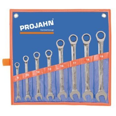 Projahn GearTech Schlüssel Satz Rolltasche 8-tlg. 8 - 10 - 12 - 13 - 16 - 17 - 18 - 19 mm (1/3)