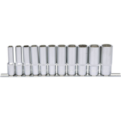 KS Tools 3/8 Sechskant-Stecknuss-Satz, lang, 11-tlg. 8-19 mm (1/4)