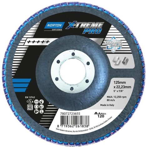 Saint Gobain Norton Clipper Fächerscheibe X-Treme Pro 125 mm P120 (1/2)