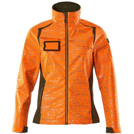 Mascot MASCOT ACCELERATE SAFE Damen Softshelljacke 19212-291 Gr. 3XL hi-vis orange/moosgrün (1/5)