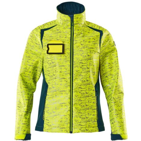 Mascot MASCOT ACCELERATE SAFE Damen Softshelljacke 19212-291 Gr. 3XL hi-vis gelb/dunkelpetroleum (1/5)