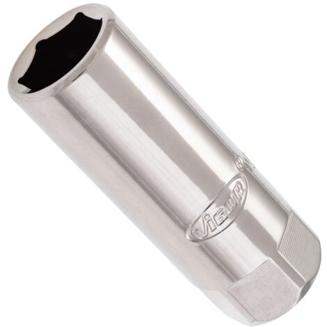 VIGOR Zündkerzen-Einsatz, 1/2 (12,5 mm) Vierkant hohl, Außen Sechskant Profil, SW 16 mm (1/2)