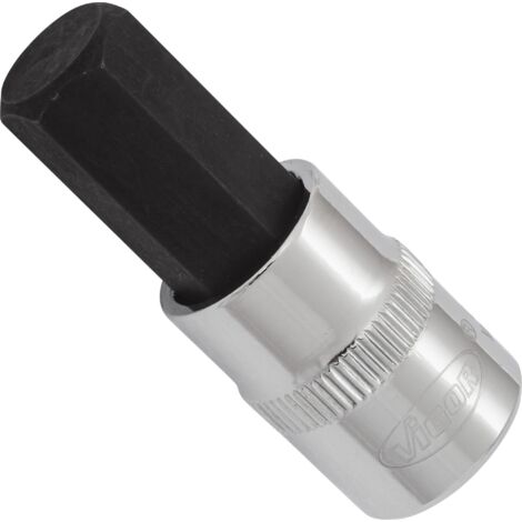 Schraubendrehereinsatz ∙ V6137 ∙ 3/8 Zoll (10 mm) Vierkant hohl ∙ Innen Sechskant Profil ∙ SW 12 mm (1/3)