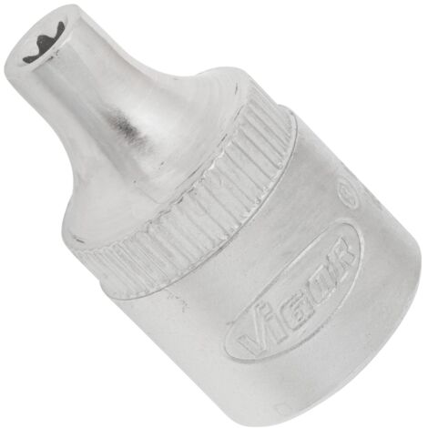 VIGOR T Steckschlüsseleinsatz, Vierkant hohl 10 mm (3/8), Außen TX Profil, E4 (1/3)