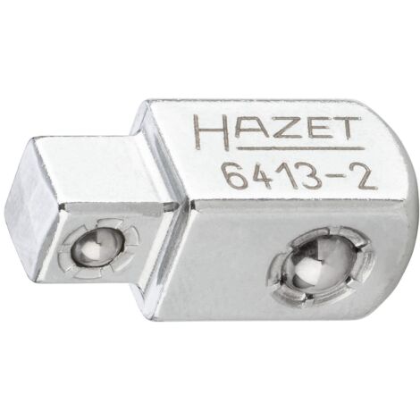 Hazet Durchsteckvierkant 6413-2, 3/8 (10 mm) Vierkant massiv, 1/4 (6,3 mm) Vierkant massiv, Länge 22 mm (1/4)