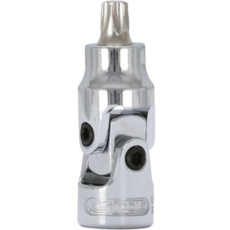 KS Tools 1/4 CHROMEplus Gelenk-Bit-Stecknuss TX, T30 (1/3)