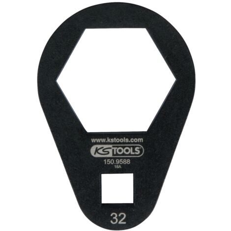 KS Tools 3/8 Einsteck-Ringschlüssel, extra flach, 32 mm (1/2)
