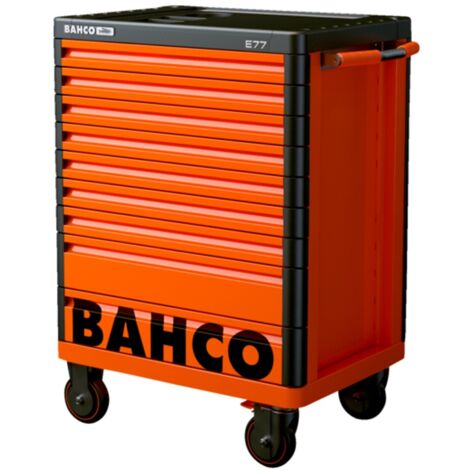 Bahco Premium Werkstattwagen mit 9 Schubladen, orange