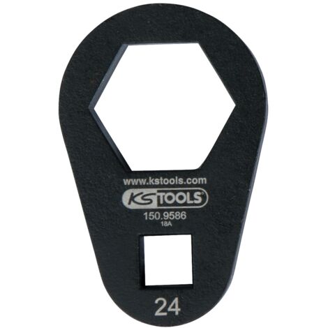 KS Tools 3/8 Einsteck-Ringschlüssel, extra flach, 24 mm (1/2)