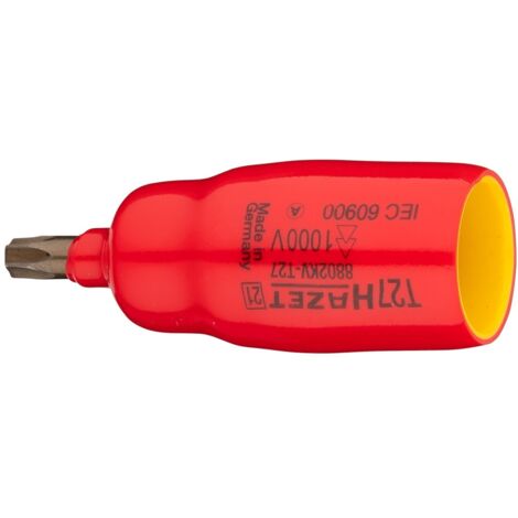 Hazet Schraubendreher-Steckschlüsseleinsatz, Vierkant hohl 10 mm (3/8), Innen TORX Profil, T27, kurz (1/5)