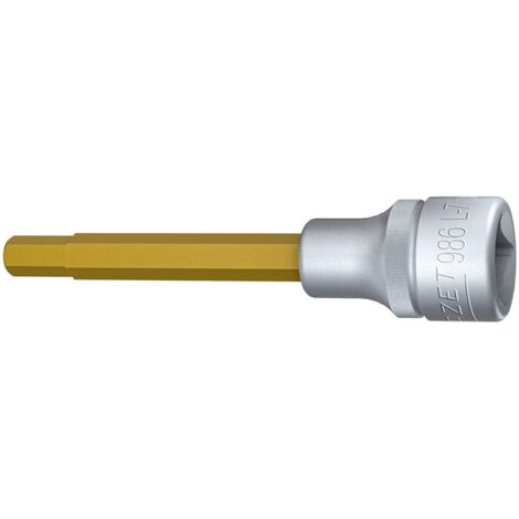 Hazet Schraubendreher-Steckschlüsseleinsatz 986L-7, 1/2 (12,5 mm) Vierkant hohl, Innen Sechskant Profil, SW 7 mm (1/5)