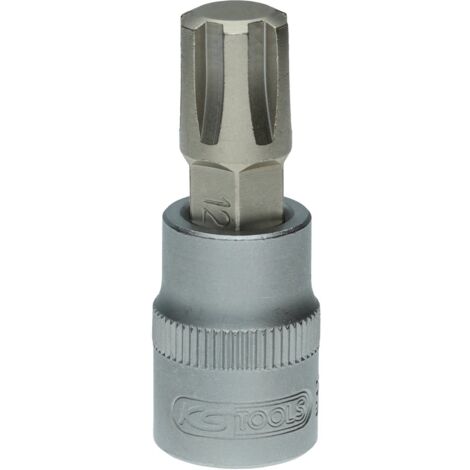 KS Tools 3/8 Bit-Stecknuss für RIBE-Schrauben, M12, Länge 48 mm (1/5)