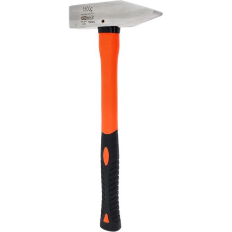KS Tools EDELSTAHL Schlosserhammer mit Fiberglasstiel, 1500g (1/3)