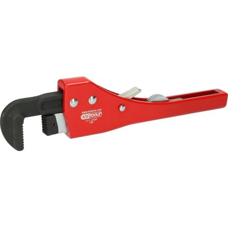 KS Tools Einhand-Ratschen-Rohrzange mit verstellbarem Kopf