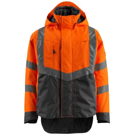 Mascot SAFE SUPREME Warnschutz Hard Shell Jacke Harlow 15501-231 Gr. S hi-vis orange/dunkelanthrazit (1/5)