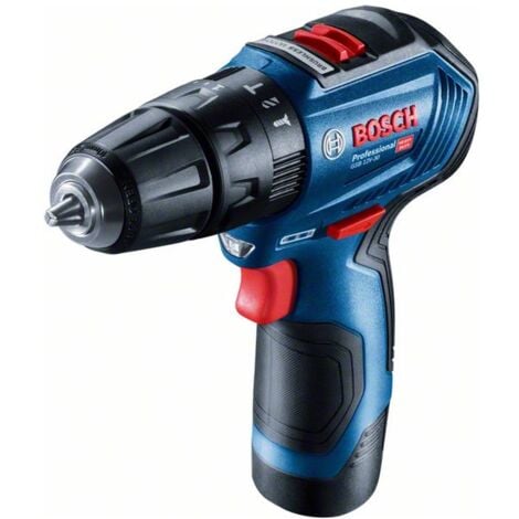 Bosch Professional Bosch Akku-Schlagbohrschrauber Aktionsset GSB 12V-30, incl. 2x Akku GBA 2 Ah, Ladegerät, Tasche
