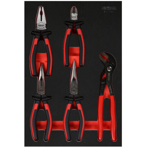 KS Tools Zangen-Satz in Schaumstoffeinlage, 5-tlg