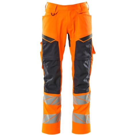 Mascot Warnschutz Bundhose 19579-236-14010 Gr. 27 hi-vis orange/schwarzblau (1/4)