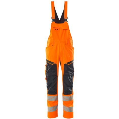 Mascot Warnschutz Latzhose 19569-236-14010 Gr. 76C48 hi-vis orange/schwarzblau (1/4)