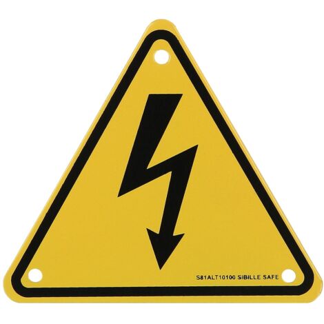 KS Tools Warnschild-Hybrid-Blitz, Aluminium, 100 mm (1/2)