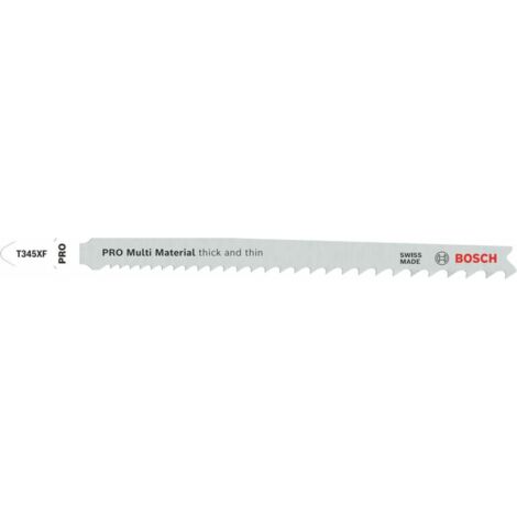 Bosch Stichsägeblatt T 345 XF, Progressor for Wood and Metal 100 Stk