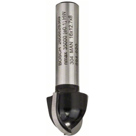 Bosch Accessories 2608628369 Hohlkehlfräser Hartmetall Länge 45 mm Produktabmessung, Ø 16 mm Scha