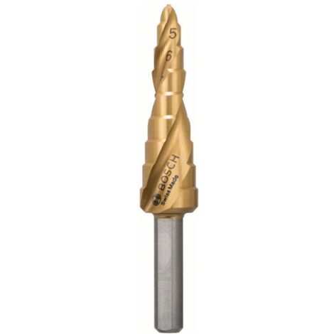 Bosch Stufenbohrer HSS-TiN, 4 - 12 mm, 6 mm, 65 mm, 9 Stufen