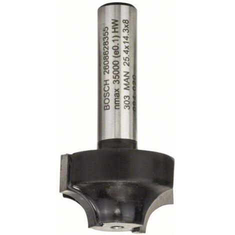 Bosch PROFILfräser E, 8 mm, R1 6,3 mm, D 25,4 mm, L 14 mm, G 46 mm