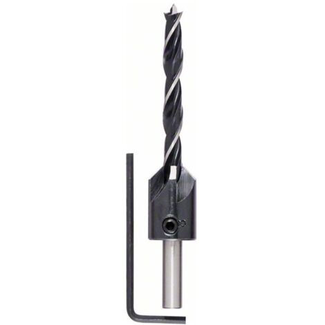 Bosch Holzspiralbohrer mit 90°-Senker, 7 mm, 16 mm