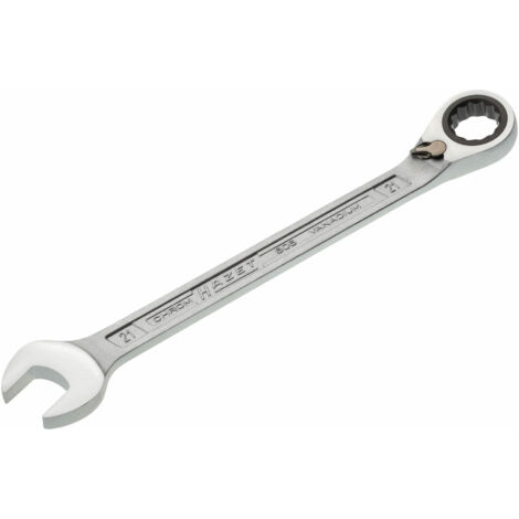 Hazet Knarren Ring-Maulschlüssel, Außen-Doppel-Sechskant-Tractionsprofil, 21 mm
