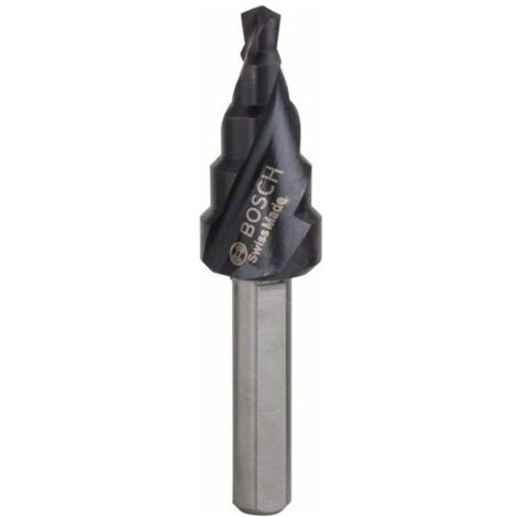 Bosch Stufenbohrer HSS-AlTiN, 4 - 12 mm, 6 mm, 50 mm, 5 Stufen