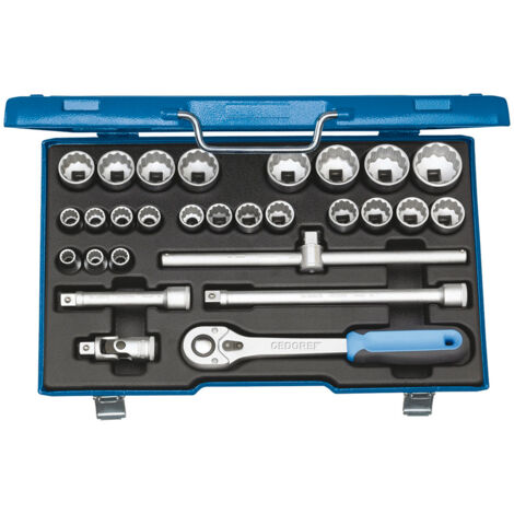 GEDORE Steckschlüssel-Set 1/2" 28-tlg UD 10-36mm D 19 VMU-10 2682877