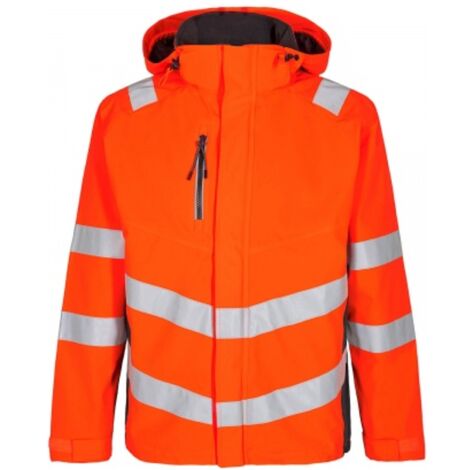 ENGEL Warnschutz Shell Jacke Safety 1146-930-1079 Gr. XL orange/anthrazit grau (1/2)