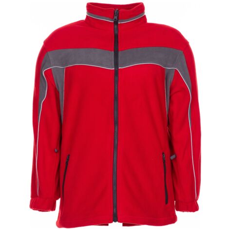 Mrw Fleecejacke Rettungsdienst Rot/Grau Günstig Kaufen