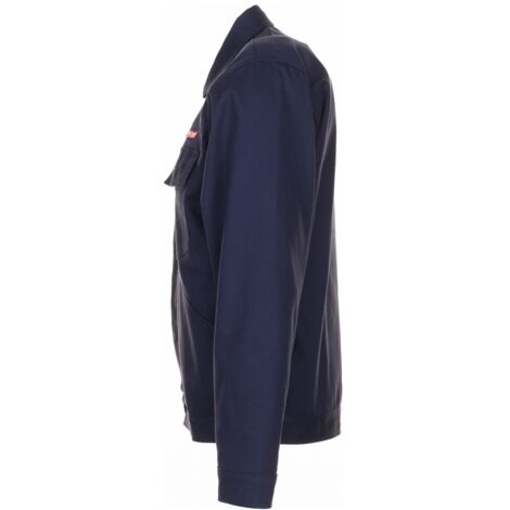 Pantalón Rallye Planam Combinado - Talla 50, Color Azul Hidro, 100% Algodón, Con Bolsillos Y Cintura Elástica