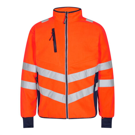 ENGEL Warnschutz Fleecejacke Safety 1192-236-10165 Gr. 6XL orange/marine (1/4)