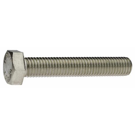 DIN 933 Sechskantschraube mit Gewinde bis Kopf M 10 x 25 1.4571 blank (1/3)