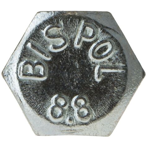 Sechskantschraube M16x25 Stahl 8.8 Verzinkt DIN 933, 0,45
