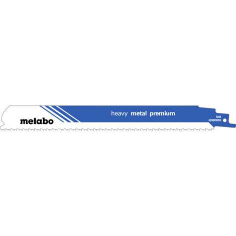 Metabo 2 Säbelsägeblätter heavy metal premium 225 x 1,1 mm, 2,5+3,2 mm/ 8+10 TPI (1/3)