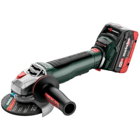 Metabo Akku-Winkelschleifer WPB 18 LT BL 11-125 Quick metaBOX 165 L 18V 2x5.5Ah LiHD + ASC 145