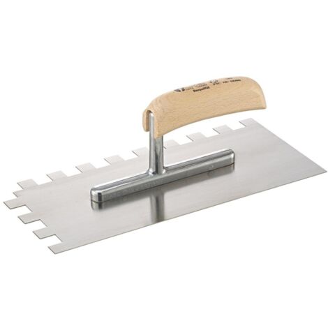 Fortis Glättekelle 280x130mm gezahnt 15x15mm (1/2)