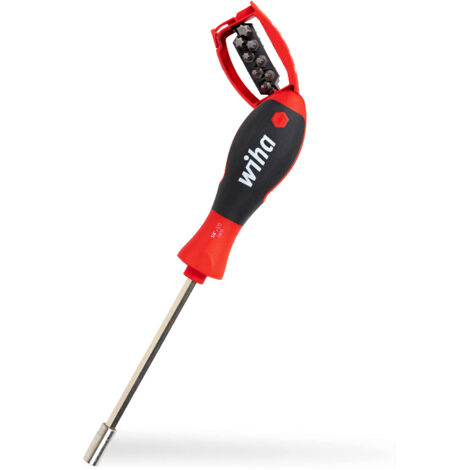 Wiha Schraubendreher mit Bit Magazin magnetisch TORX® mit 8 Bits, 1/4" (32902)