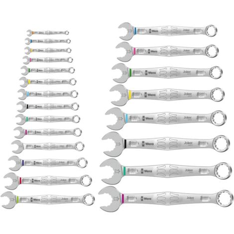 Wera 6003 Joker 22 Set 1 Ringmaulschlüssel-Satz, 22-teilig