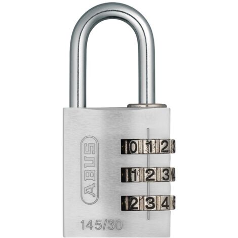 ABUS Zahlenschloss 145/30 silber Lock-Tag